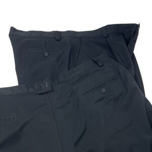 Lot of 2 Under Armour Shorts Black Performance Stretch Golf Chino Men's 44